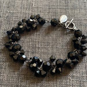 WHBM Crystal Beaded Black bracelet